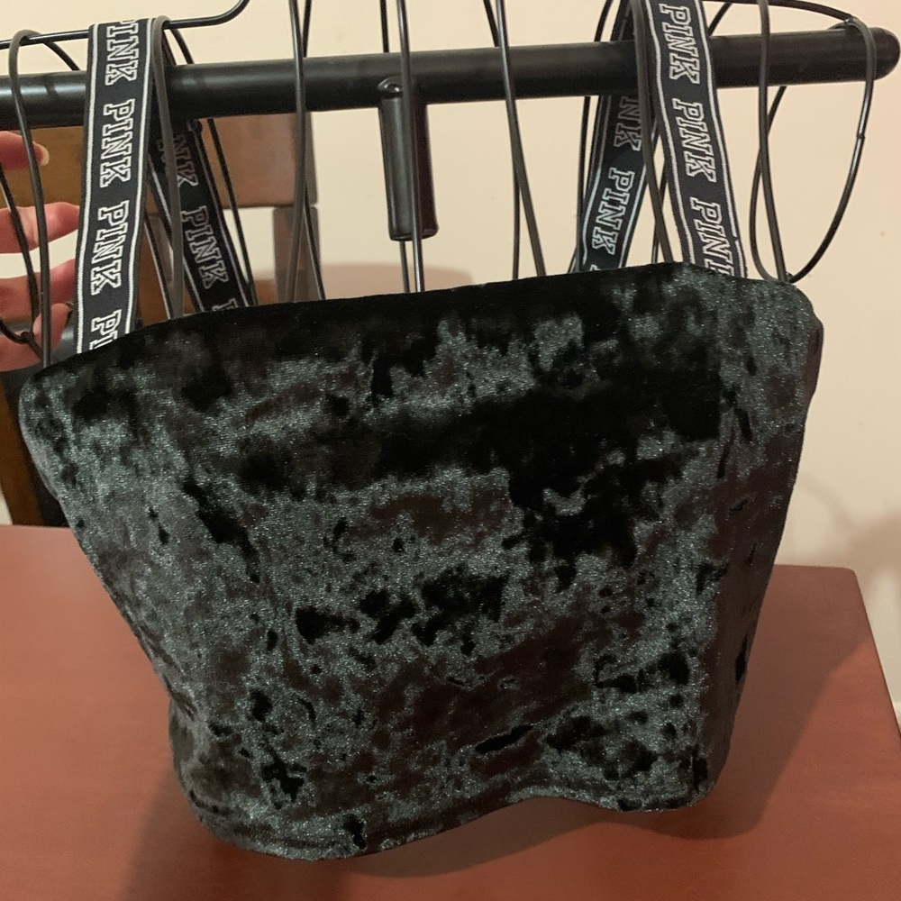 NWOT VSPINK VELVET BRALETTE